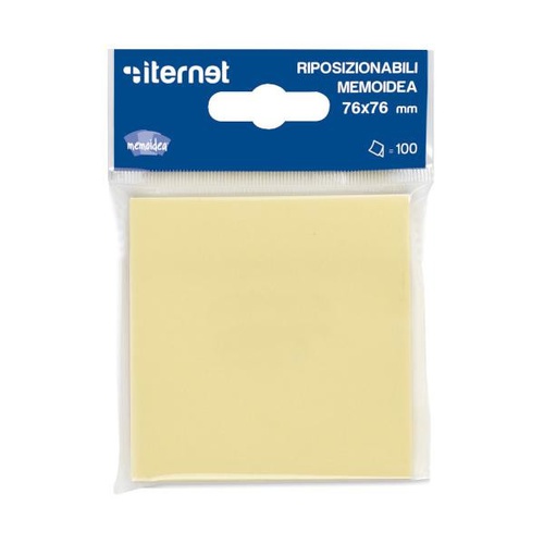 BLISTER POST-IT ITERNET MEMOIDEA 76x76 GIALLO 100FF. x1