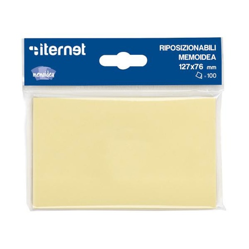 BLISTER POST-IT ITERNET MEMOIDEA 76x127 GIALLO 100FF. x1