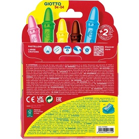 PASTELLI A CERA GIOTTO BE-BE' x10 + APPUNTAPASTELLI